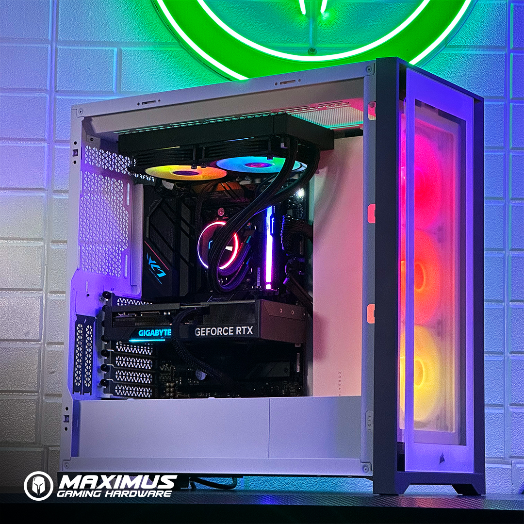 Detalle fotográfico de computadora gaming